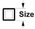 size is measured by width
